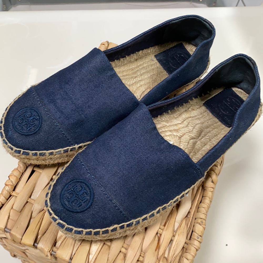 Tory burch denim espadrille